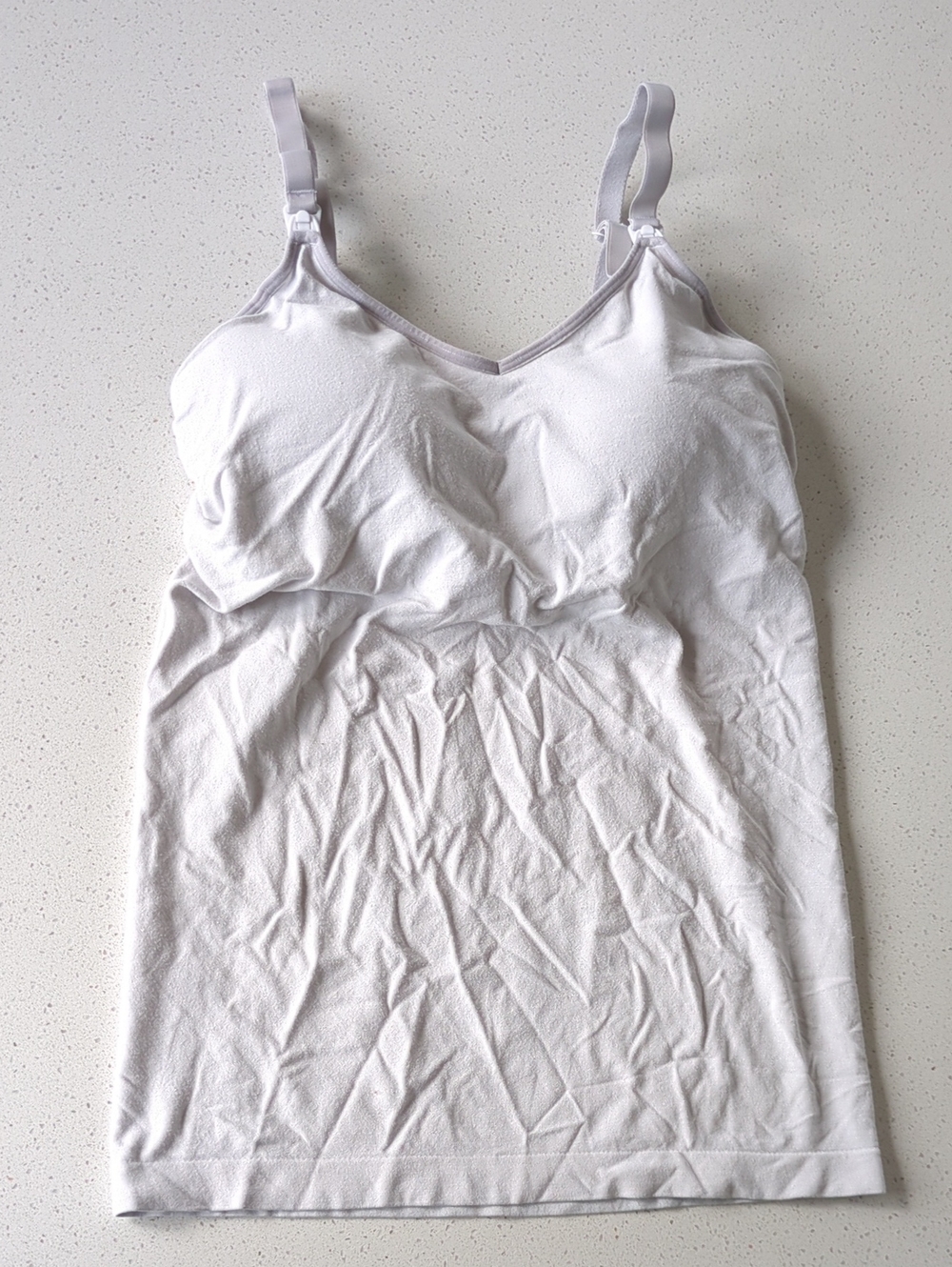 Auden White Seamless Camisole with Adjustable Straps